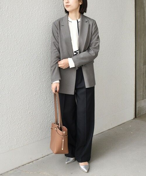 SHIPS / シップス シャツ・ブラウス | 《予約》SHIPS Colors:〈手洗い可能〉バイカラー トリム ボウタイ ブラウス◆ | 詳細11