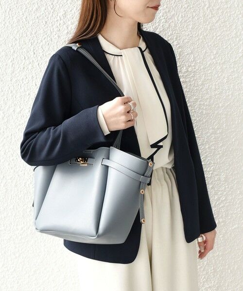 SHIPS / シップス シャツ・ブラウス | 《予約》SHIPS Colors:〈手洗い可能〉バイカラー トリム ボウタイ ブラウス◆ | 詳細13