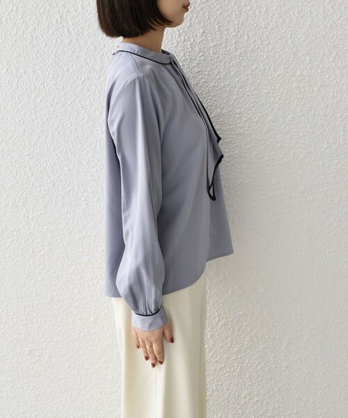 SHIPS / シップス シャツ・ブラウス | 《予約》SHIPS Colors:〈手洗い可能〉バイカラー トリム ボウタイ ブラウス◆ | 詳細29