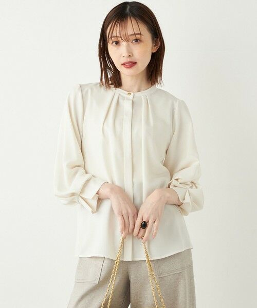 SHIPS / シップス シャツ・ブラウス | 《予約》SHIPS Colors:〈洗濯機可能〉ジョーゼット タックスリーブ ブラウス2◆ | 詳細8
