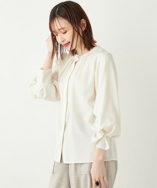 SHIPS / シップス シャツ・ブラウス | 《予約》SHIPS Colors:〈洗濯機可能〉ジョーゼット タックスリーブ ブラウス2◆ | 詳細14