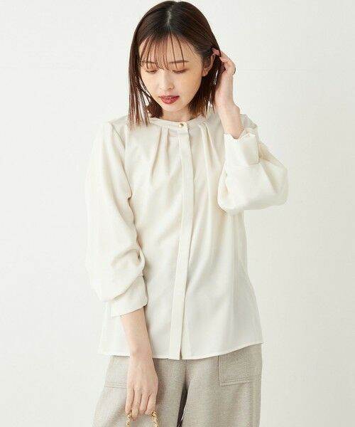SHIPS / シップス シャツ・ブラウス | 《予約》SHIPS Colors:〈洗濯機可能〉ジョーゼット タックスリーブ ブラウス2◆ | 詳細16