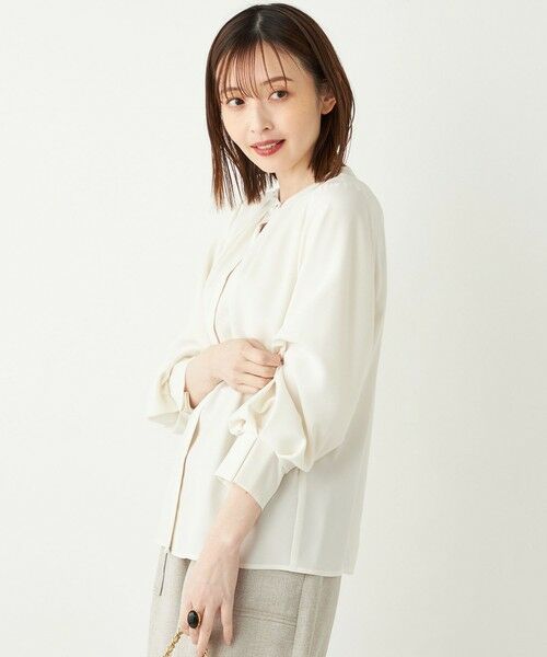 SHIPS / シップス シャツ・ブラウス | SHIPS Colors:〈洗濯機可能〉ジョーゼット タックスリーブ ブラウス 2◇ | 詳細11