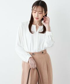 SHIPS / シップス シャツ・ブラウス | 《予約》SHIPS Colors:〈手洗い可能〉2WAY ノーカラー ブラウス◆