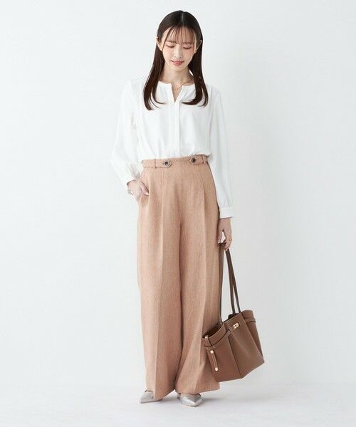 SHIPS / シップス シャツ・ブラウス | 《予約》SHIPS Colors:〈手洗い可能〉2WAY ノーカラー ブラウス◆ | 詳細3