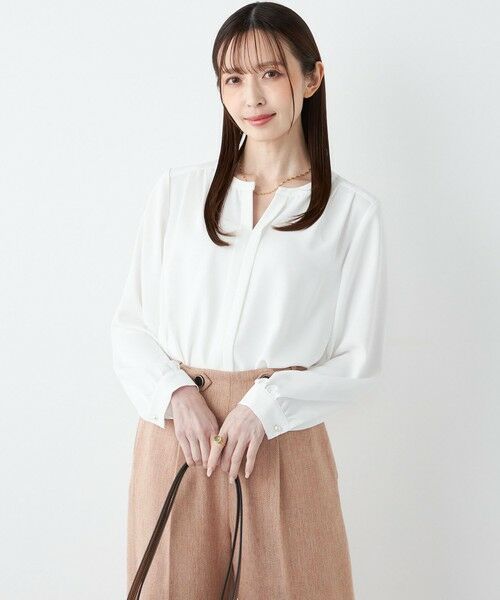 SHIPS / シップス シャツ・ブラウス | 《予約》SHIPS Colors:〈手洗い可能〉2WAY ノーカラー ブラウス◆ | 詳細6