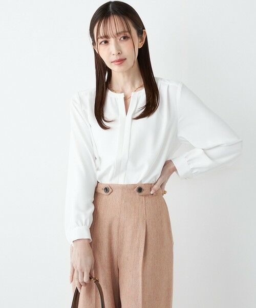 SHIPS / シップス シャツ・ブラウス | 《予約》SHIPS Colors:〈手洗い可能〉2WAY ノーカラー ブラウス◆ | 詳細8