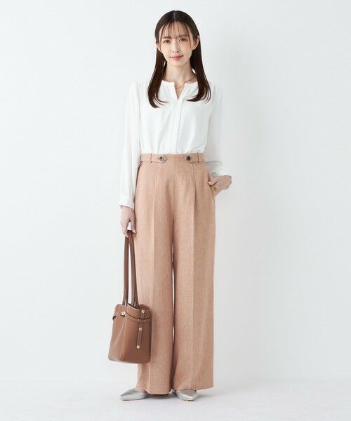 SHIPS / シップス シャツ・ブラウス | 《予約》SHIPS Colors:〈手洗い可能〉2WAY ノーカラー ブラウス◆ | 詳細9