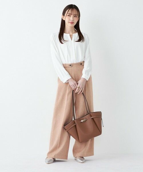 SHIPS / シップス シャツ・ブラウス | 《予約》SHIPS Colors:〈手洗い可能〉2WAY ノーカラー ブラウス◆ | 詳細10