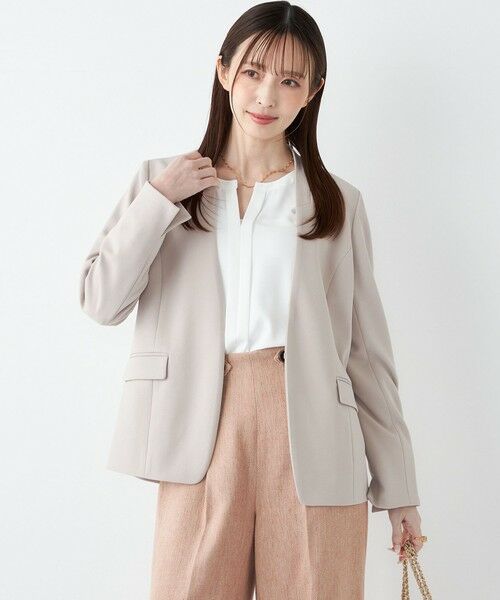 SHIPS / シップス シャツ・ブラウス | 《予約》SHIPS Colors:〈手洗い可能〉2WAY ノーカラー ブラウス◆ | 詳細12