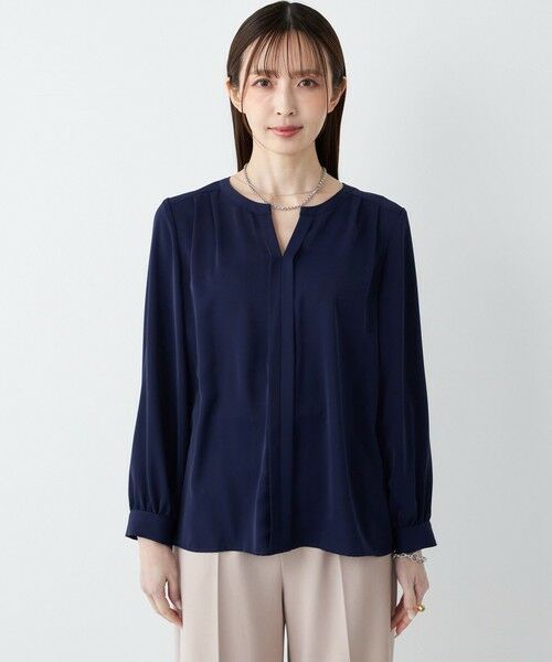 SHIPS / シップス シャツ・ブラウス | 《予約》SHIPS Colors:〈手洗い可能〉2WAY ノーカラー ブラウス◆ | 詳細27