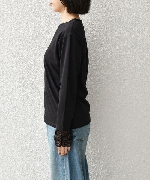 SHIPS / シップス Tシャツ | 《予約》SHIPS Colors:〈手洗い可能〉レース 切替スリーブ カットソー◆ | 詳細18