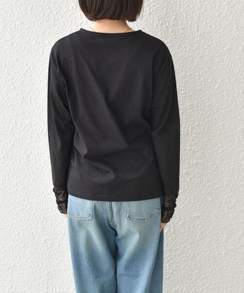 SHIPS / シップス Tシャツ | 《予約》SHIPS Colors:〈手洗い可能〉レース 切替スリーブ カットソー◆ | 詳細19