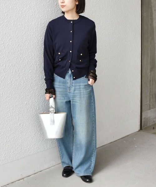 SHIPS / シップス Tシャツ | 《予約》SHIPS Colors:〈手洗い可能〉レース 切替スリーブ カットソー◆ | 詳細23