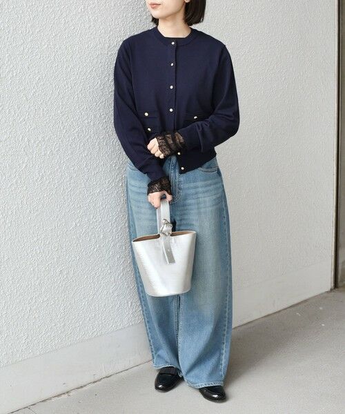 SHIPS / シップス Tシャツ | 《予約》SHIPS Colors:〈手洗い可能〉レース 切替スリーブ カットソー◆ | 詳細29