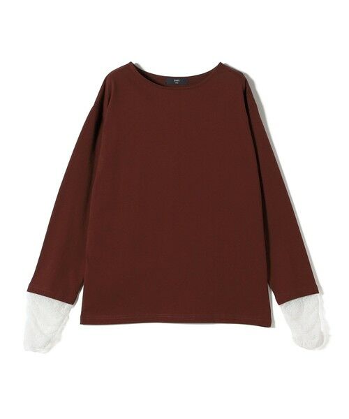 SHIPS / シップス Tシャツ | 《追加・新色予約》【WEB限定】SHIPS Colors:〈手洗い可能〉レース 切替スリーブ カットソー◆ | 詳細30