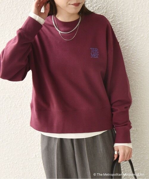 SHIPS / シップス スウェット | SHIPS Colors:The Met コラボ エンブロイダリー ボクシー スウェット ２ | 詳細17