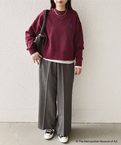 SHIPS / シップス スウェット | SHIPS Colors:The Met コラボ エンブロイダリー ボクシー スウェット ２ | 詳細18