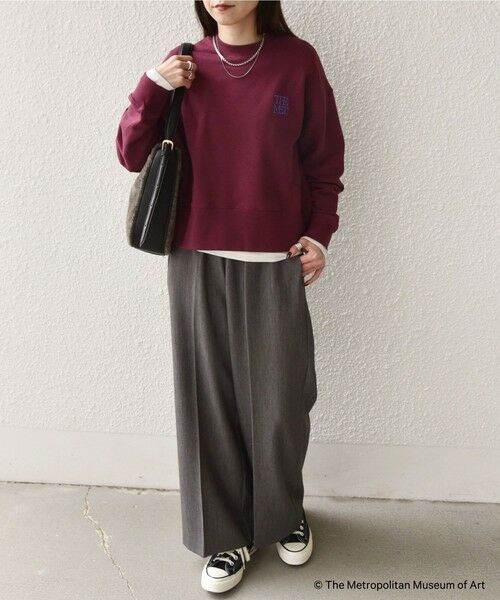 SHIPS / シップス スウェット | SHIPS Colors:The Met コラボ エンブロイダリー ボクシー スウェット ２ | 詳細19