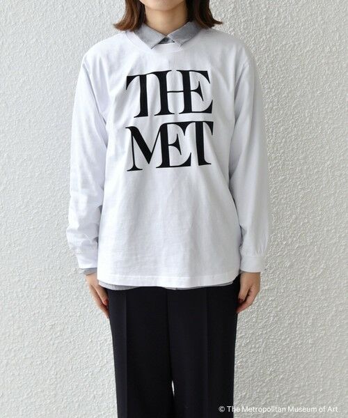 SHIPS / シップス カットソー（半袖以外） | SHIPS Colors:The Met コラボ フロッキー ロゴ Tシャツ 2 | 詳細3