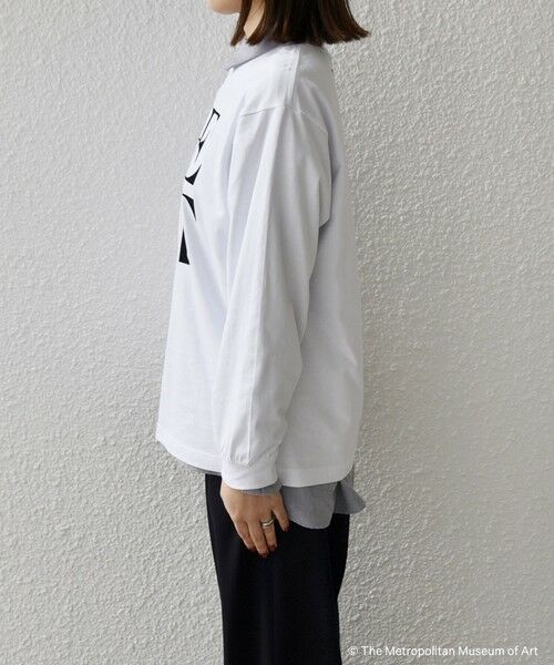 SHIPS / シップス カットソー（半袖以外） | SHIPS Colors:The Met コラボ フロッキー ロゴ Tシャツ 2 | 詳細4