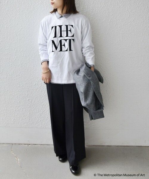 SHIPS / シップス カットソー（半袖以外） | SHIPS Colors:The Met コラボ フロッキー ロゴ Tシャツ 2 | 詳細7