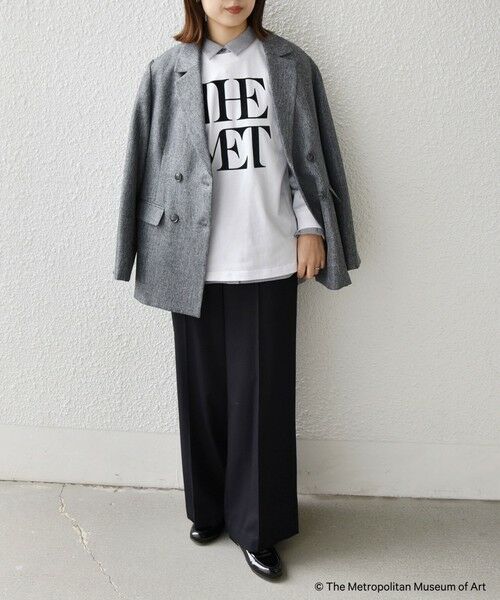 SHIPS / シップス カットソー（半袖以外） | SHIPS Colors:The Met コラボ フロッキー ロゴ Tシャツ 2 | 詳細10