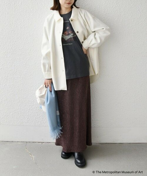 SHIPS / シップス カットソー（半袖以外） | SHIPS Colors:The Met コラボ マネ アート Ｔシャツ | 詳細16