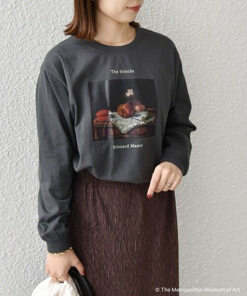 SHIPS / シップス カットソー（半袖以外） | SHIPS Colors:The Met コラボ マネ アート Ｔシャツ | 詳細17