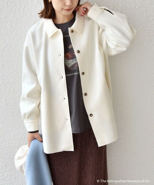 SHIPS / シップス カットソー（半袖以外） | SHIPS Colors:The Met コラボ マネ アート Ｔシャツ | 詳細19