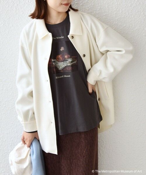 SHIPS / シップス カットソー（半袖以外） | SHIPS Colors:The Met コラボ マネ アート Ｔシャツ | 詳細20