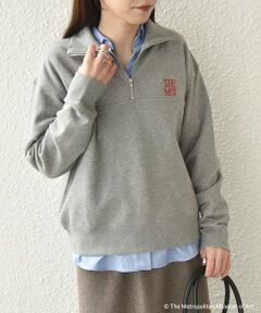 SHIPS / シップス スウェット | SHIPS Colors:The Met コラボ エンブロイダリー ハーフ ジップ スウェット