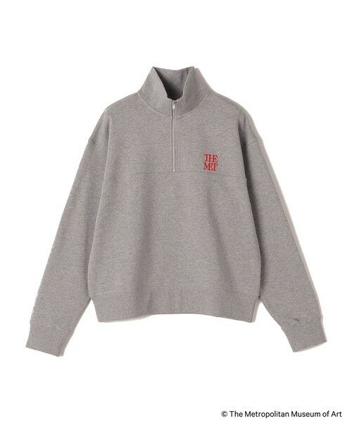 SHIPS / シップス スウェット | SHIPS Colors:The Met コラボ エンブロイダリー ハーフ ジップ スウェット | 詳細1