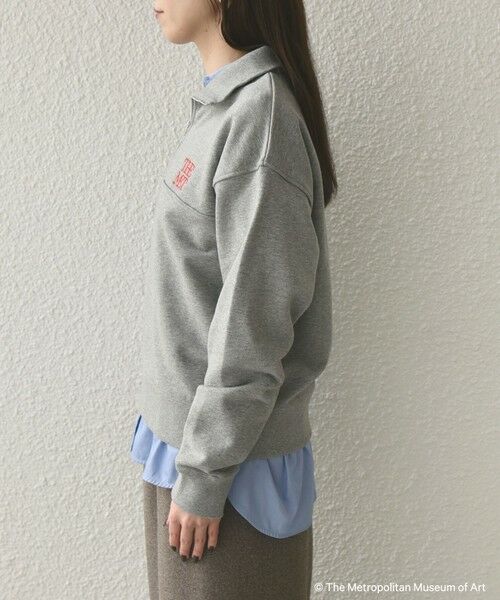 SHIPS / シップス スウェット | SHIPS Colors:The Met コラボ エンブロイダリー ハーフ ジップ スウェット | 詳細4