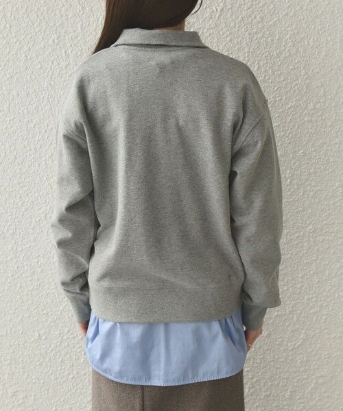 SHIPS / シップス スウェット | SHIPS Colors:The Met コラボ エンブロイダリー ハーフ ジップ スウェット | 詳細5