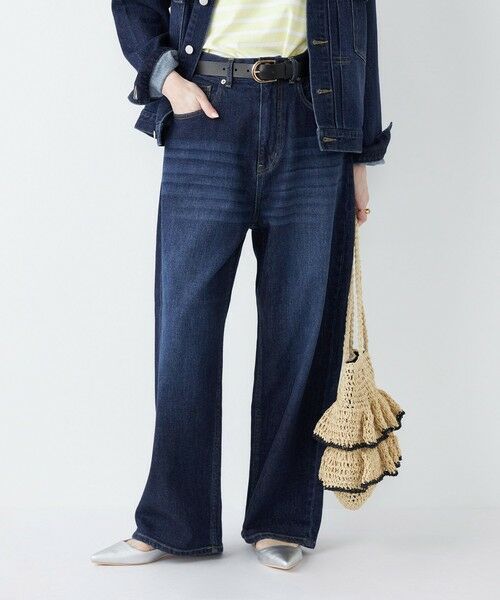 SHIPS / シップス デニムパンツ | 《予約》SHIPS Colors:〈洗濯機可能〉アマヨリ ワイド ルーズ デニム◆（ブルー）