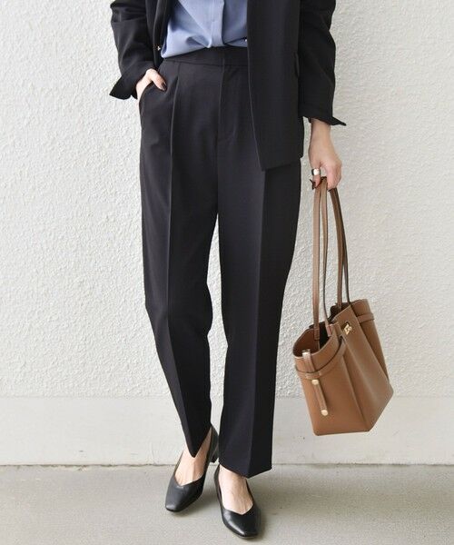 SHIPS / シップス スラックス・ドレスパンツ | 《予約》SHIPS Colors:〈手洗い可能〉2WAYストレッチ テーパード パンツ◆（ネイビー）