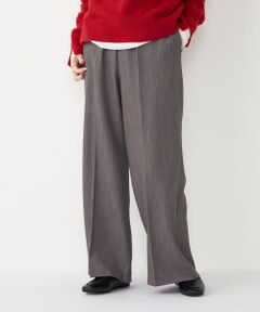 《予約》SHIPS Colors:〈手洗い可能〉TR ストレート ゴム パンツ2◆