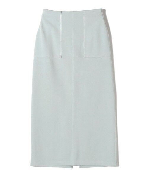 SHIPS / シップス ロング・マキシ丈スカート | 《予約》SHIPS Colors:〈手洗い可能〉リブ ダンボール タイト スカート◆（ライトブルー）