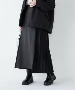 SHIPS / シップス ロング・マキシ丈スカート | SHIPS Colors:〈手洗い可能〉プリーツ コンビ スカート