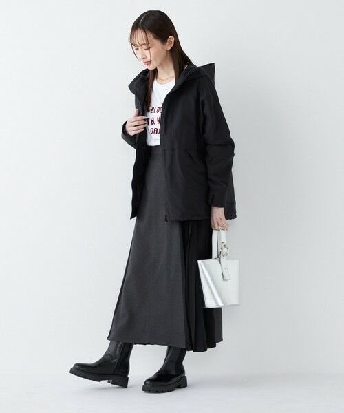 SHIPS / シップス ロング・マキシ丈スカート | SHIPS Colors:〈手洗い可能〉プリーツ コンビ スカート | 詳細3