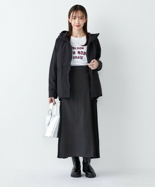 SHIPS / シップス ロング・マキシ丈スカート | SHIPS Colors:〈手洗い可能〉プリーツ コンビ スカート | 詳細7