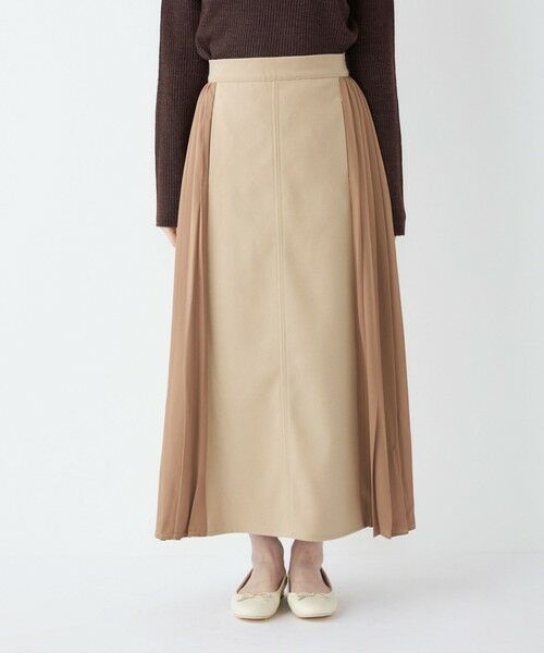 SHIPS / シップス ロング・マキシ丈スカート | SHIPS Colors:〈手洗い可能〉プリーツ コンビ スカート | 詳細20