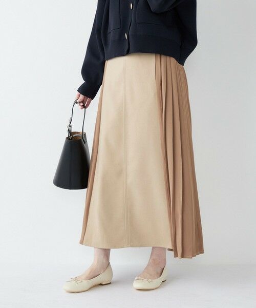 SHIPS / シップス ロング・マキシ丈スカート | SHIPS Colors:〈手洗い可能〉プリーツ コンビ スカート | 詳細26
