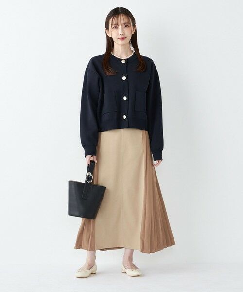 SHIPS / シップス ロング・マキシ丈スカート | SHIPS Colors:〈手洗い可能〉プリーツ コンビ スカート | 詳細27