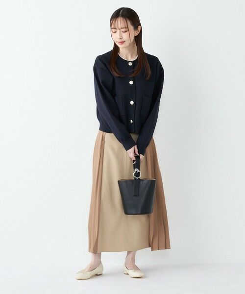 SHIPS / シップス ロング・マキシ丈スカート | SHIPS Colors:〈手洗い可能〉プリーツ コンビ スカート | 詳細28