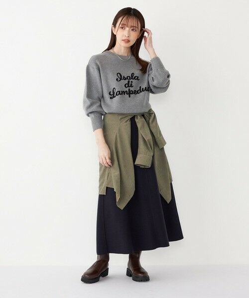 SHIPS / シップス ロング・マキシ丈スカート | 《予約》SHIPS Colors:〈手洗い可能〉ジャージーメルトン ポケット フレアスカート2 | 詳細14