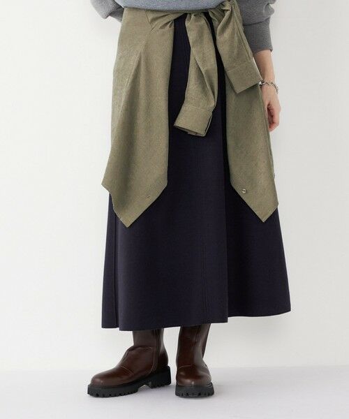 SHIPS / シップス ロング・マキシ丈スカート | 《予約》SHIPS Colors:〈手洗い可能〉ジャージーメルトン ポケット フレアスカート2 | 詳細19