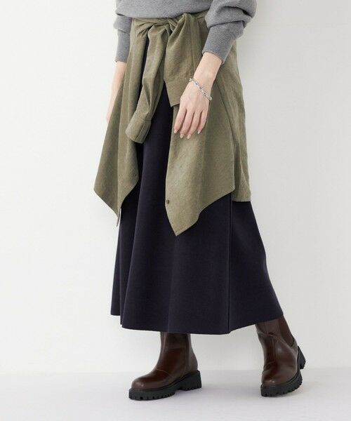 SHIPS / シップス ロング・マキシ丈スカート | 《予約》SHIPS Colors:〈手洗い可能〉ジャージーメルトン ポケット フレアスカート2 | 詳細20