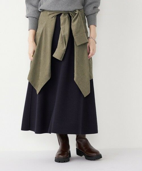 SHIPS / シップス ロング・マキシ丈スカート | 《予約》SHIPS Colors:〈手洗い可能〉ジャージーメルトン ポケット フレアスカート2 | 詳細21
